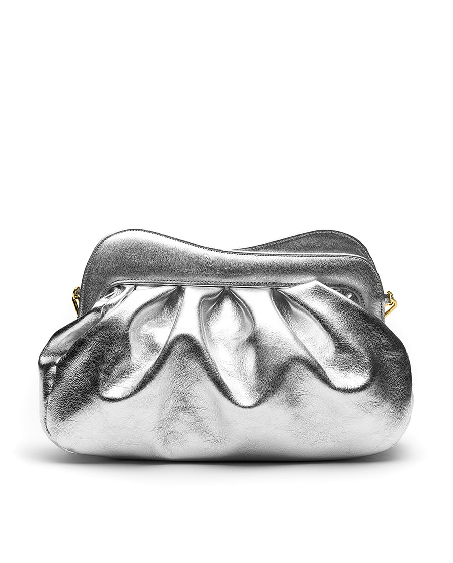 Lisbon Large Clutch - Silver