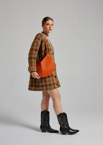 Virginia Rhombus Bag - Orange Brick