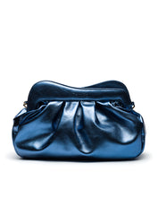 Load image into Gallery viewer, Lisbon Large Clutch Azul Metalizado
