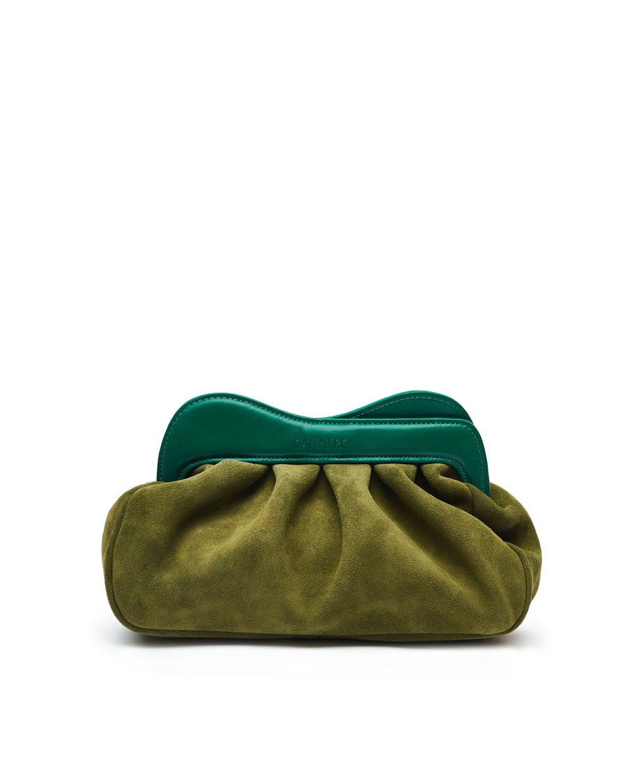 Lisbon Baby Clutch Suede - Green