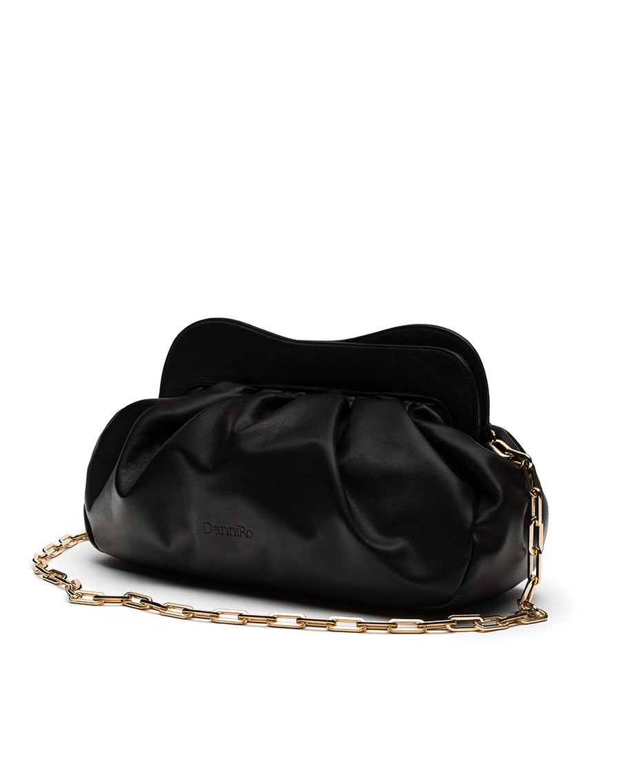 Lisbon Large Clutch - Black
