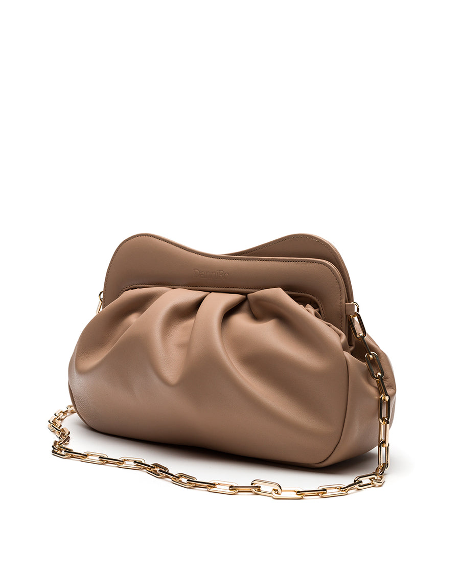 Lisbon Large Clutch - Taupe