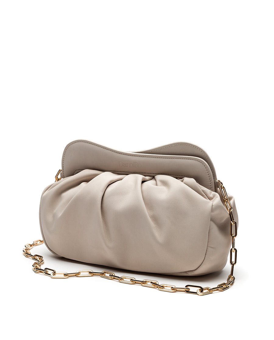 Lisbon Large Clutch - Ivory