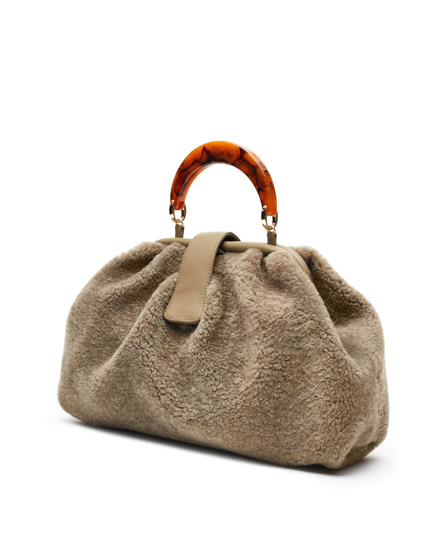 Niza Clutch - Grey Taupe