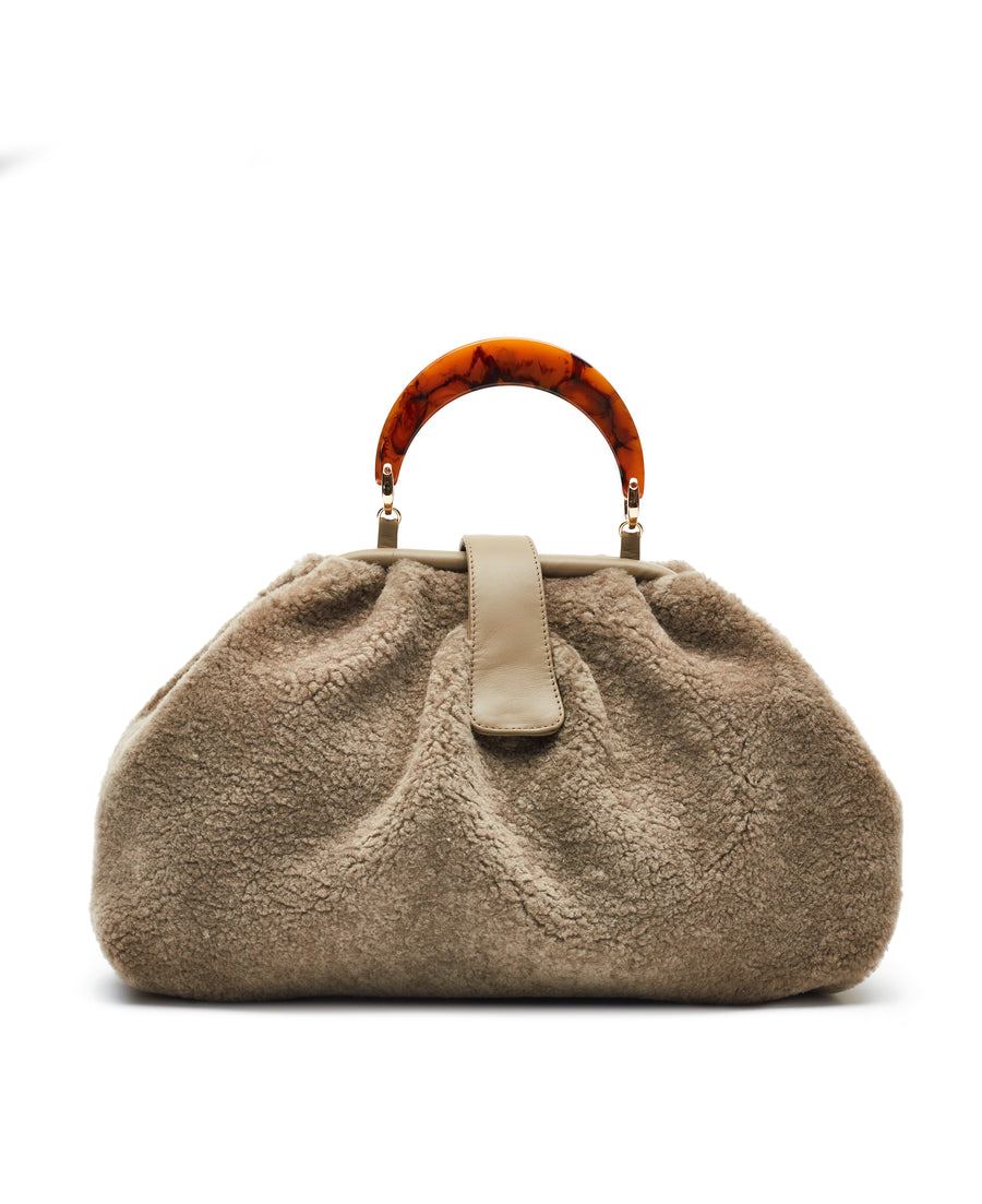 Niza Clutch - Grey Taupe