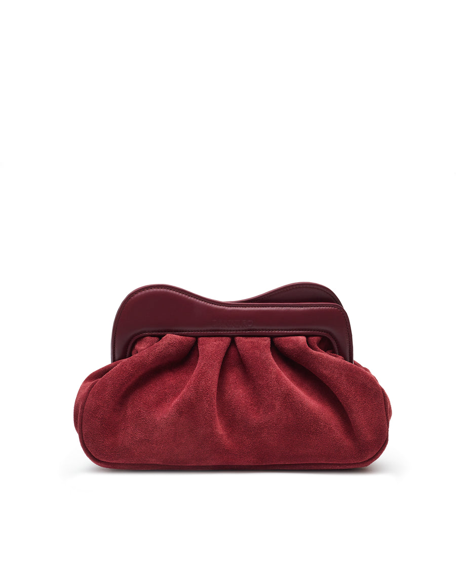 Lisbon Baby Clutch Suede - Bordeaux