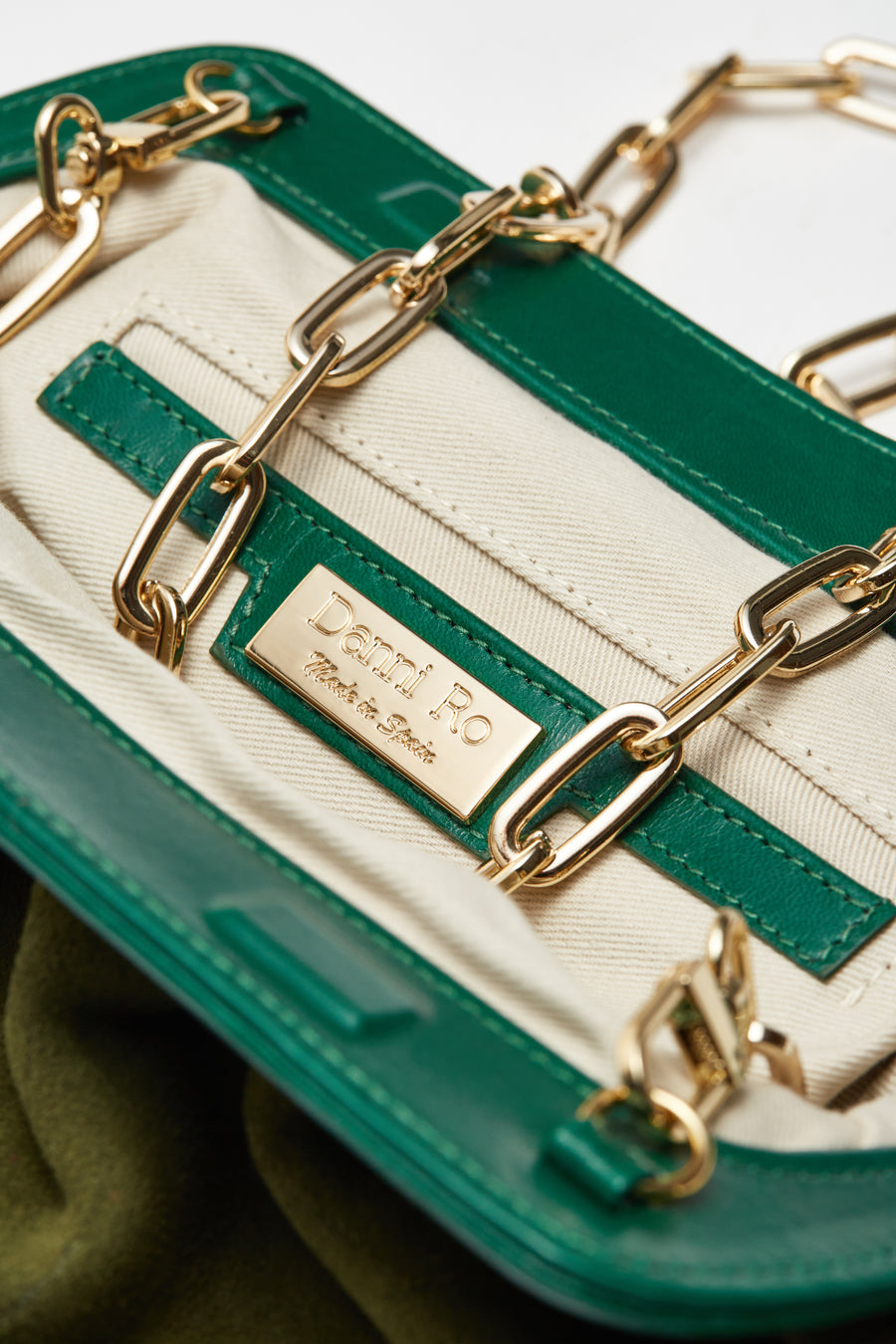 Lisbon Baby Clutch Suede - Green