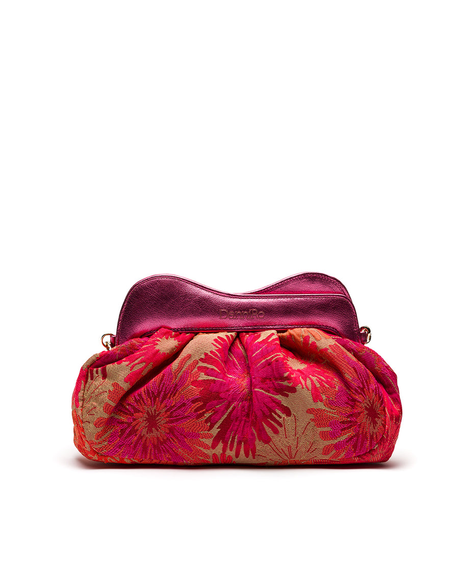 Lisbon Baby Clutch Jacquard - Fuchsia