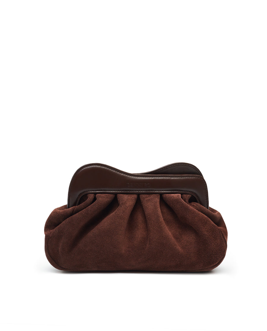 Lisbon Baby Clutch Suede - Chocolate Brown