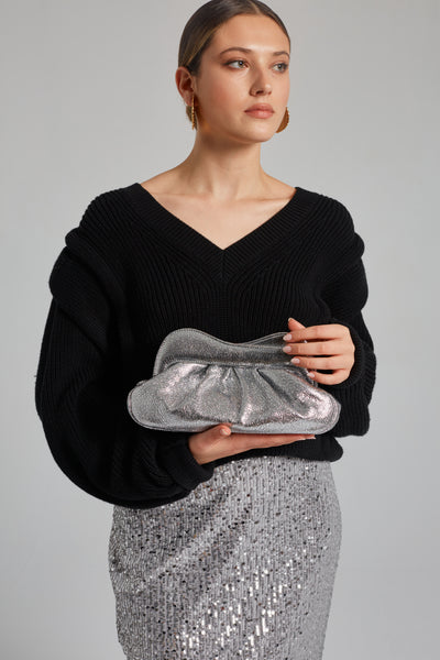 Lisbon Baby Clutch - Silver