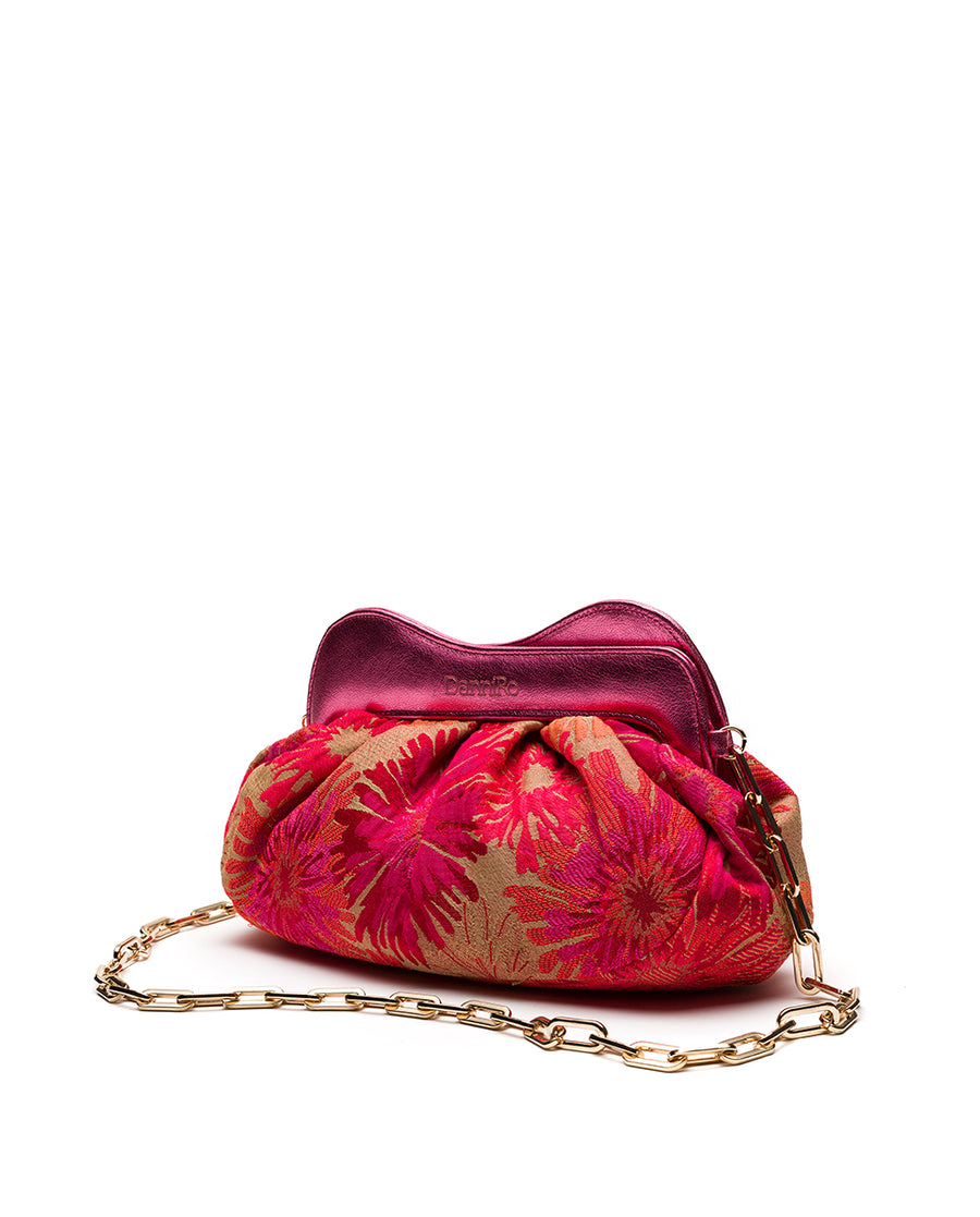 Lisbon Baby Clutch Jacquard - Fuchsia