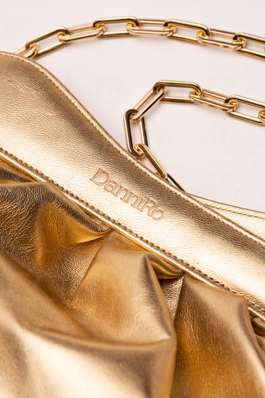 Lisbon Large Clutch - Gold