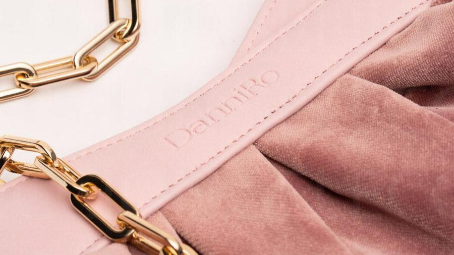 Lisbon Baby Clutch Velvet - Pink