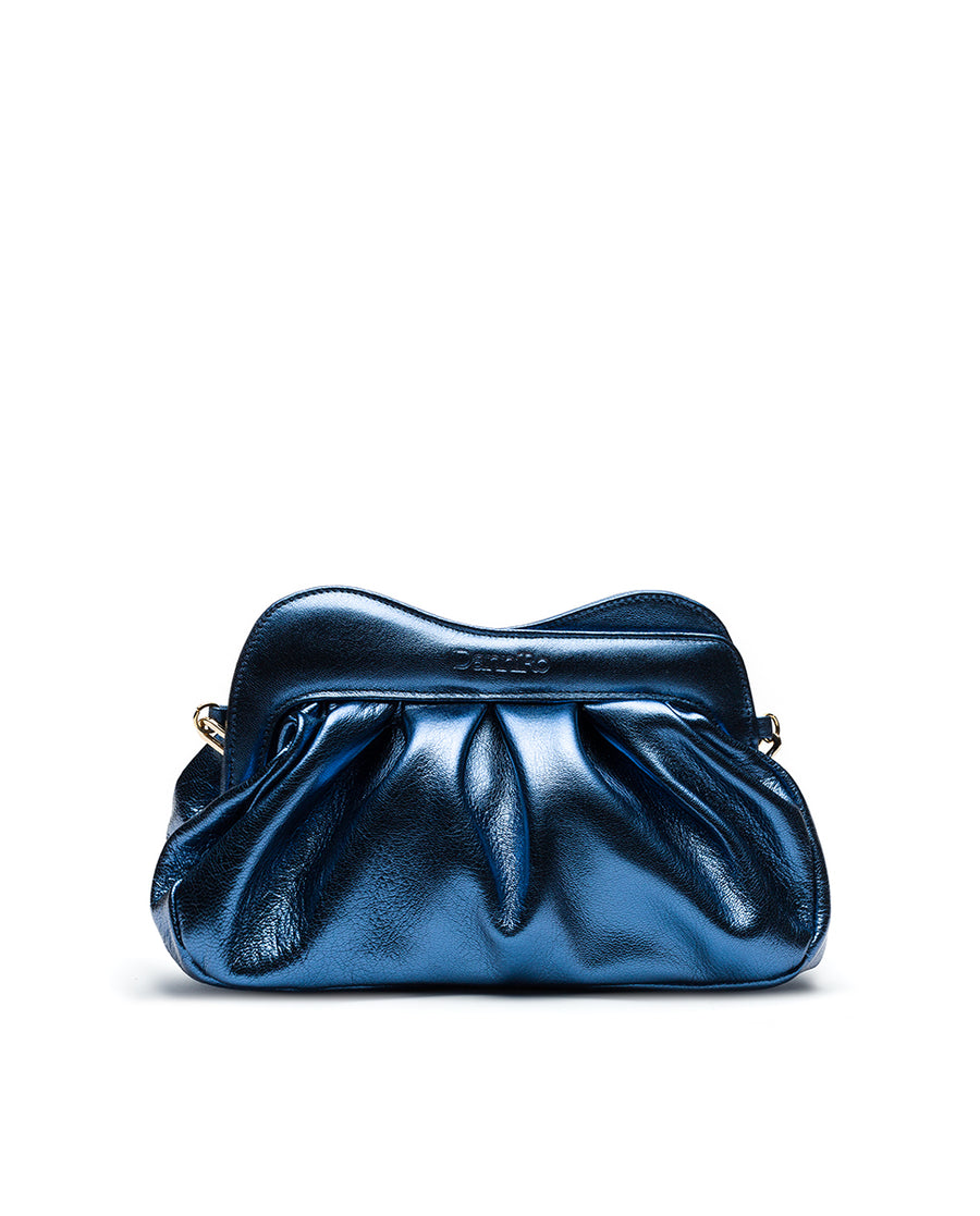 Lisbon Baby Clutch - Metallic Blue