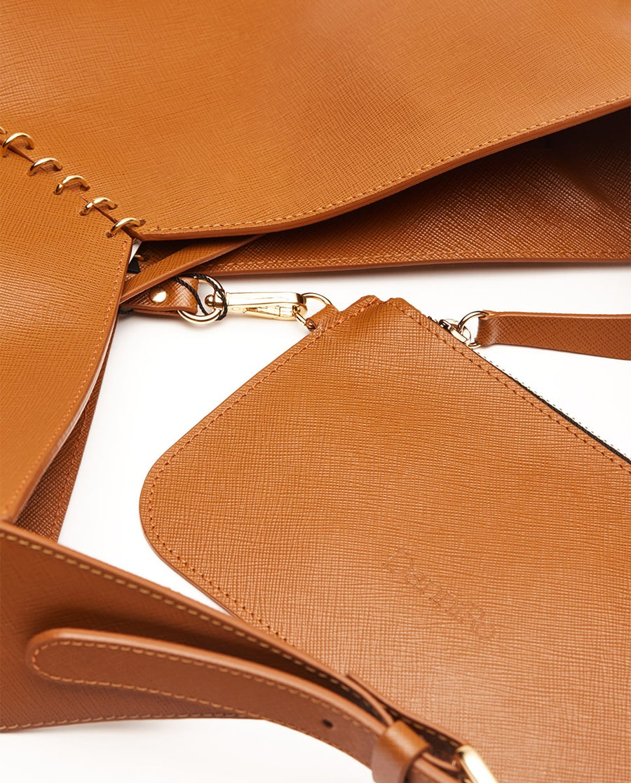Virginia Rhombus Bag - Camel