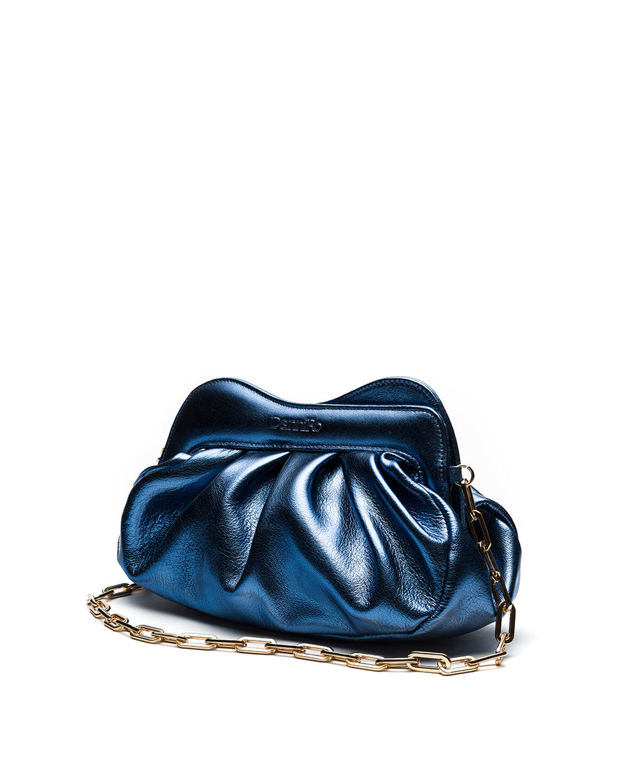 Lisbon Baby Clutch - Metallic Blue