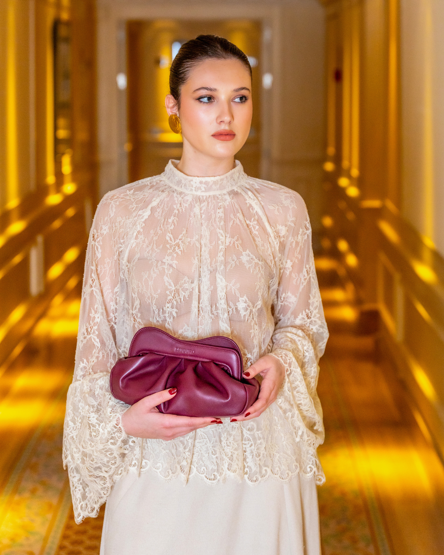 Lisbon Baby Clutch - Bordeaux