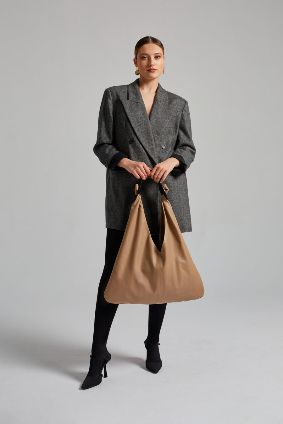 Joy Bag Leather - Taupe