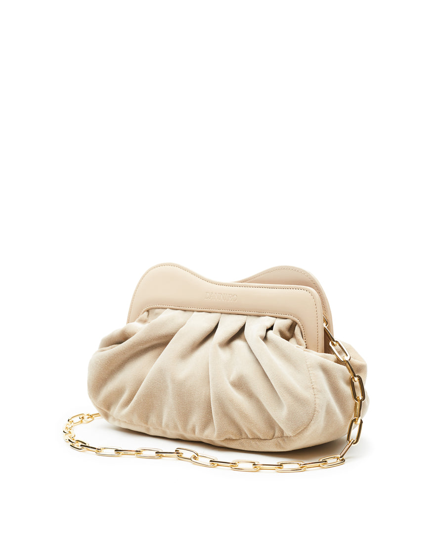Lisbon Baby Clutch Velvet - Nude