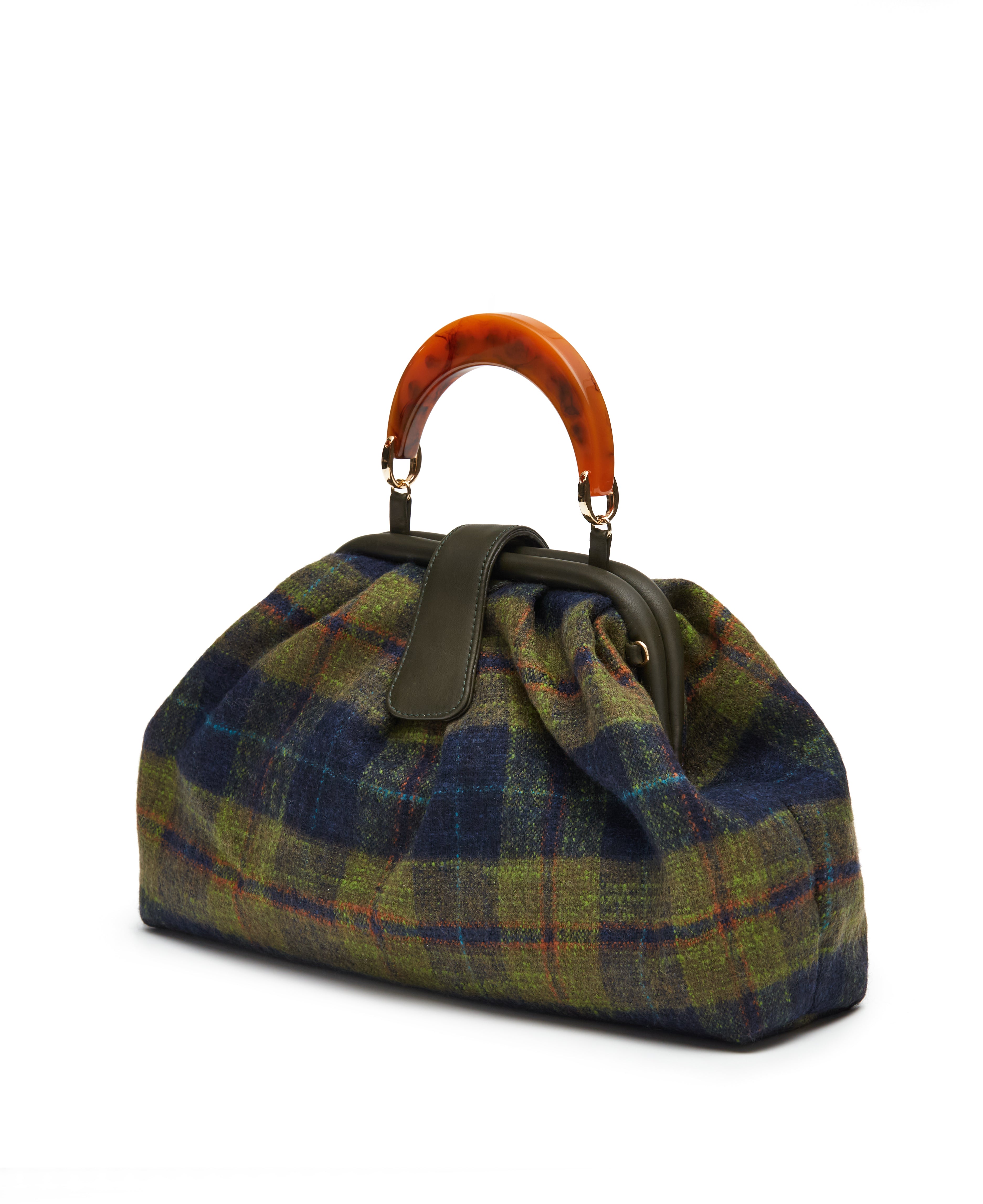 Load image into Gallery viewer, Niza Clutch - Plaid Fabric
