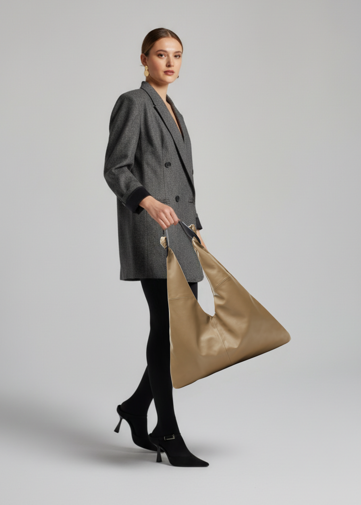 Load image into Gallery viewer, Joy Bag Baby Leather - Cement
