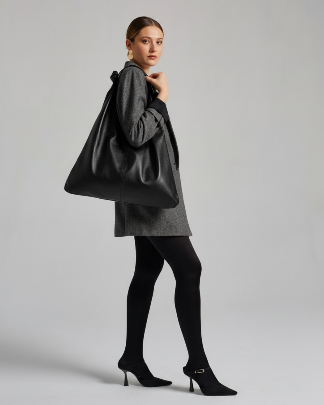 Load image into Gallery viewer, Joy Bag Leather - Black
