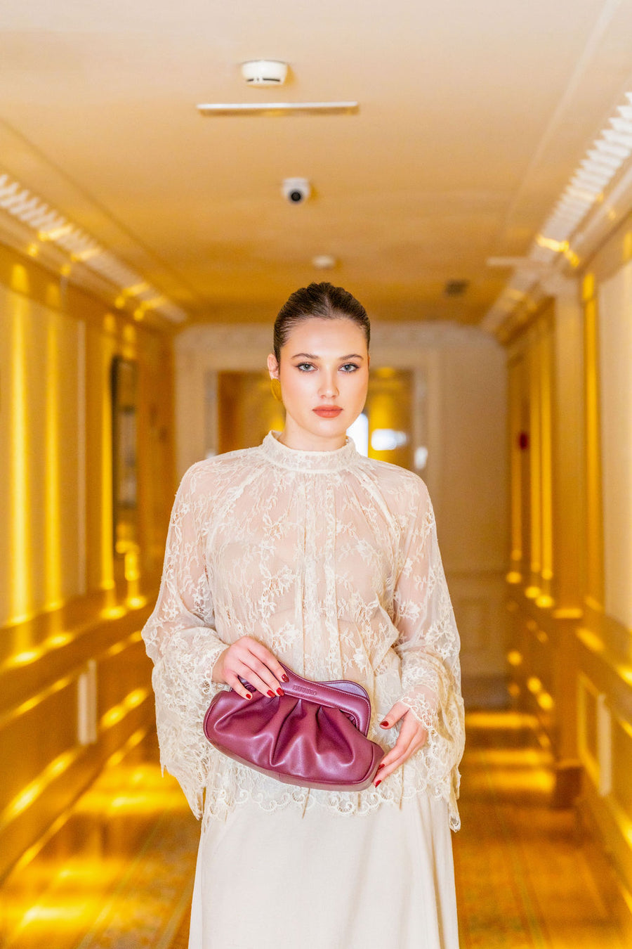 Lisbon Baby Clutch - Bordeaux