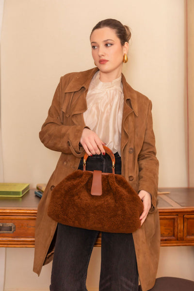 Niza Clutch - Teddy Brown