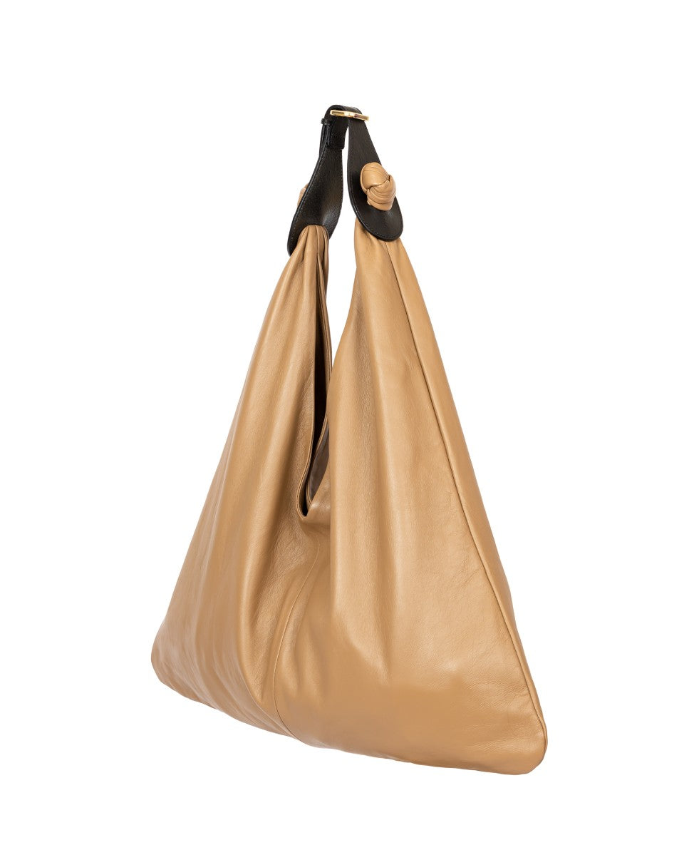 Load image into Gallery viewer, Taupe Brown Lambskin Joy Bag
