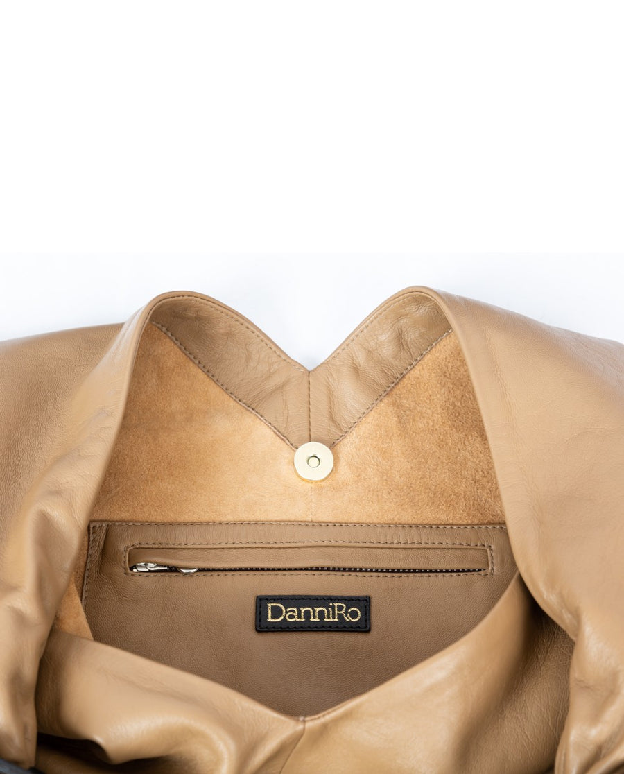 Joy Bag Leather - Taupe