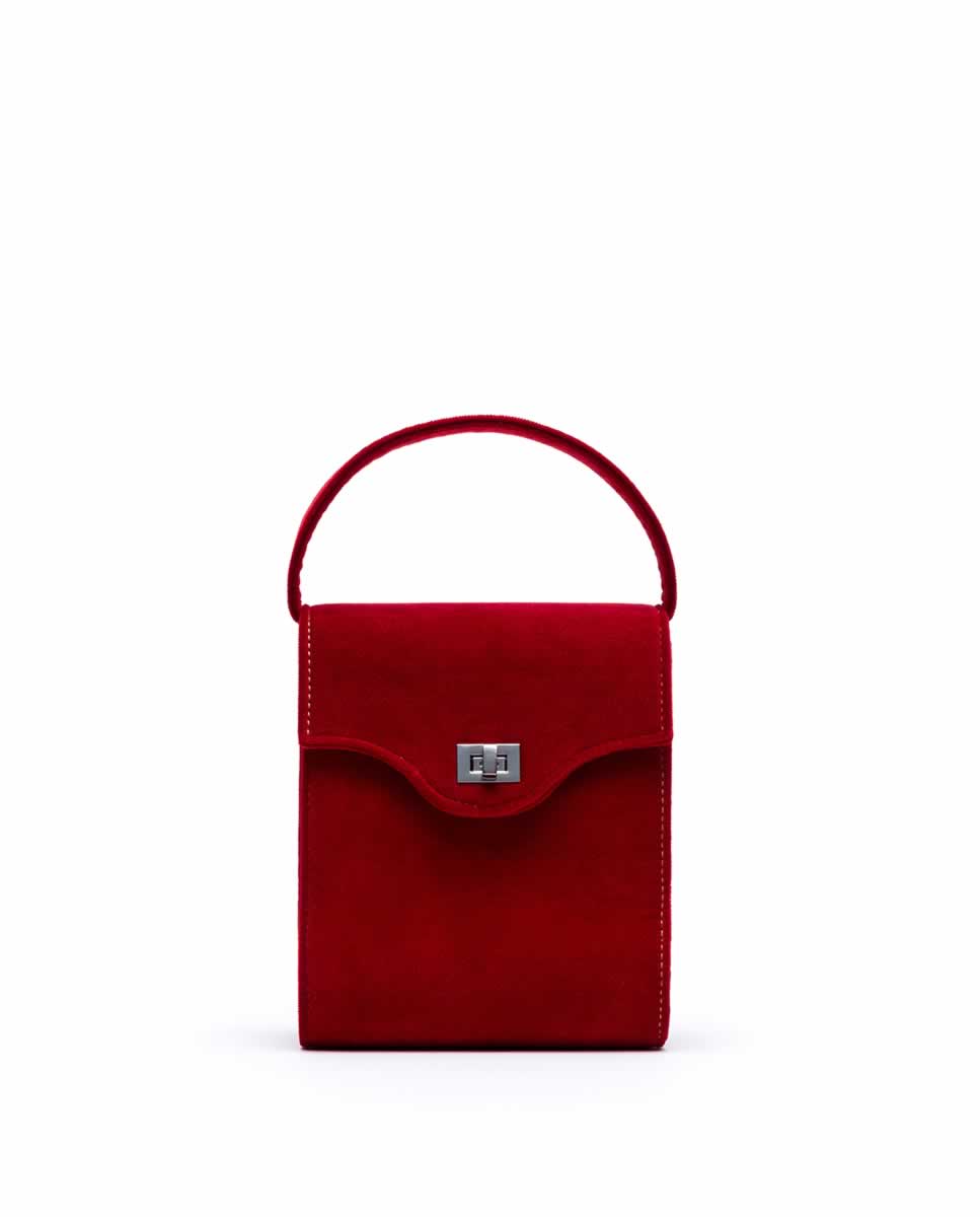 Cargar imagen en el visor de la galería, Tokyo Bag Velvet - Red
