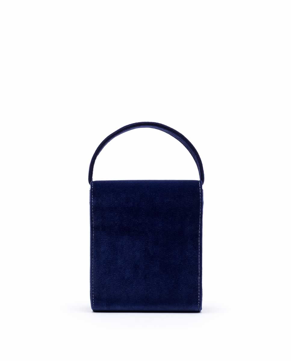 Load image into Gallery viewer, Tokyo Bag -Navy Blue Velvet
