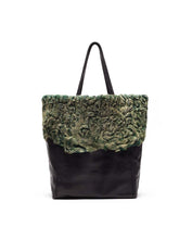 Load image into Gallery viewer, Penelope Green Astrakhan Tote
