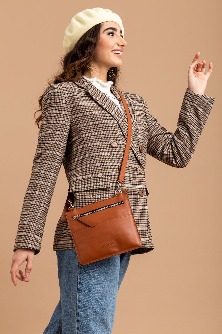 Bolso Bandolera Crossbody Camel