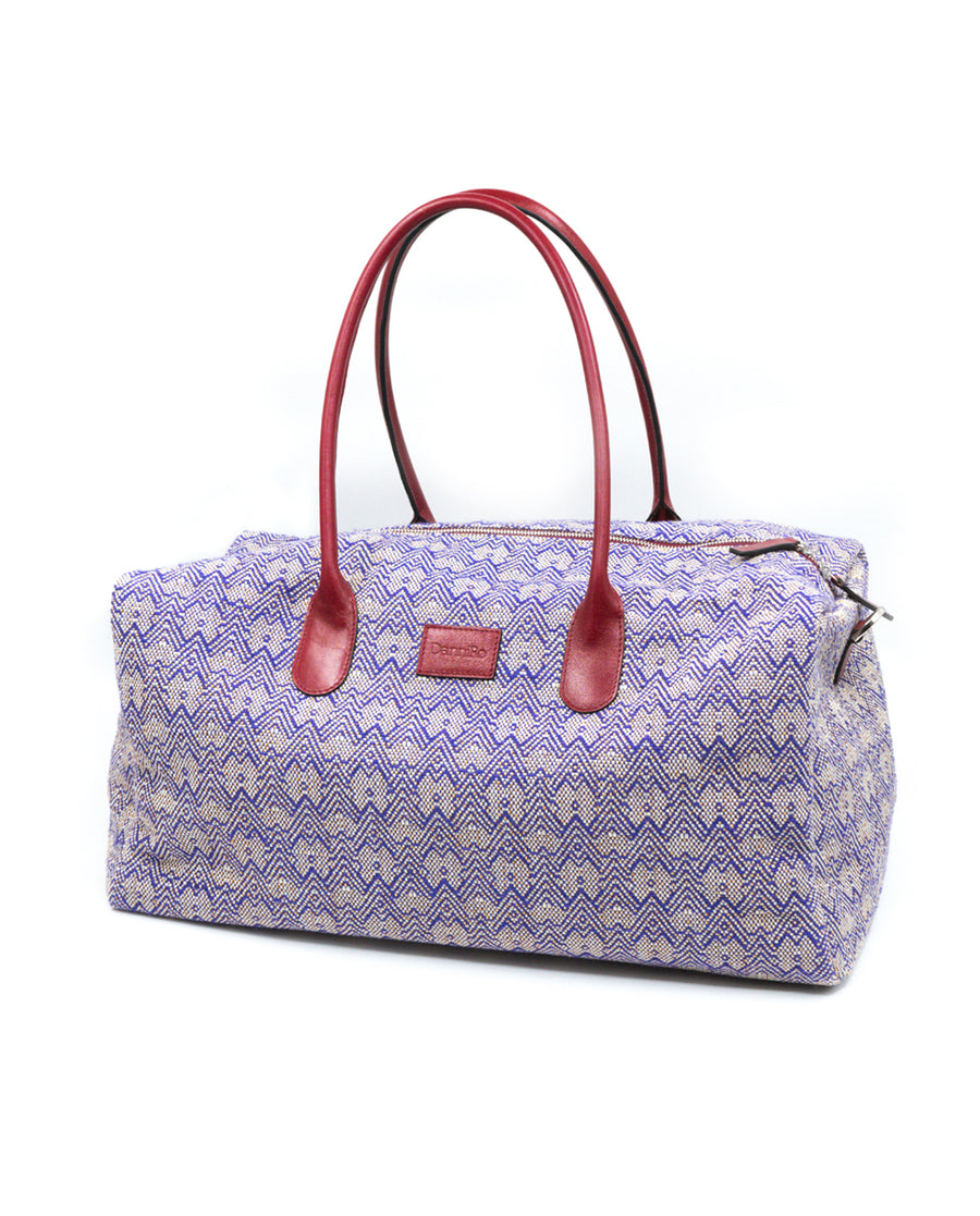 Weekend Bag Rafia Azul