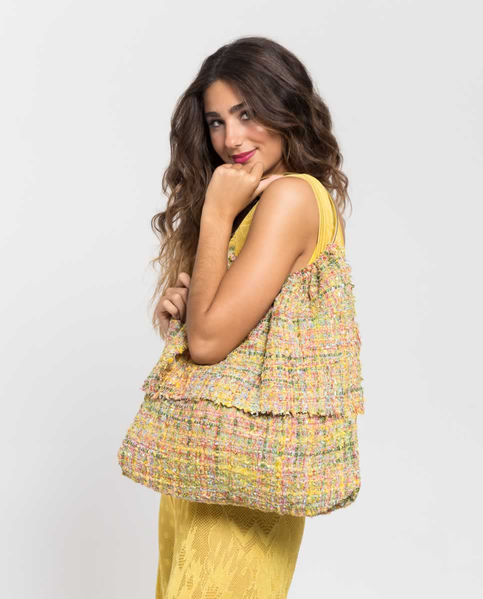 Load image into Gallery viewer, Coco Bag Yellow Fabric
