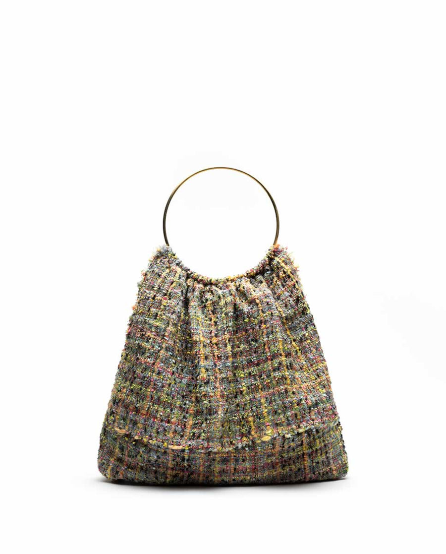 Coco Bag Tejido Azul y Negro