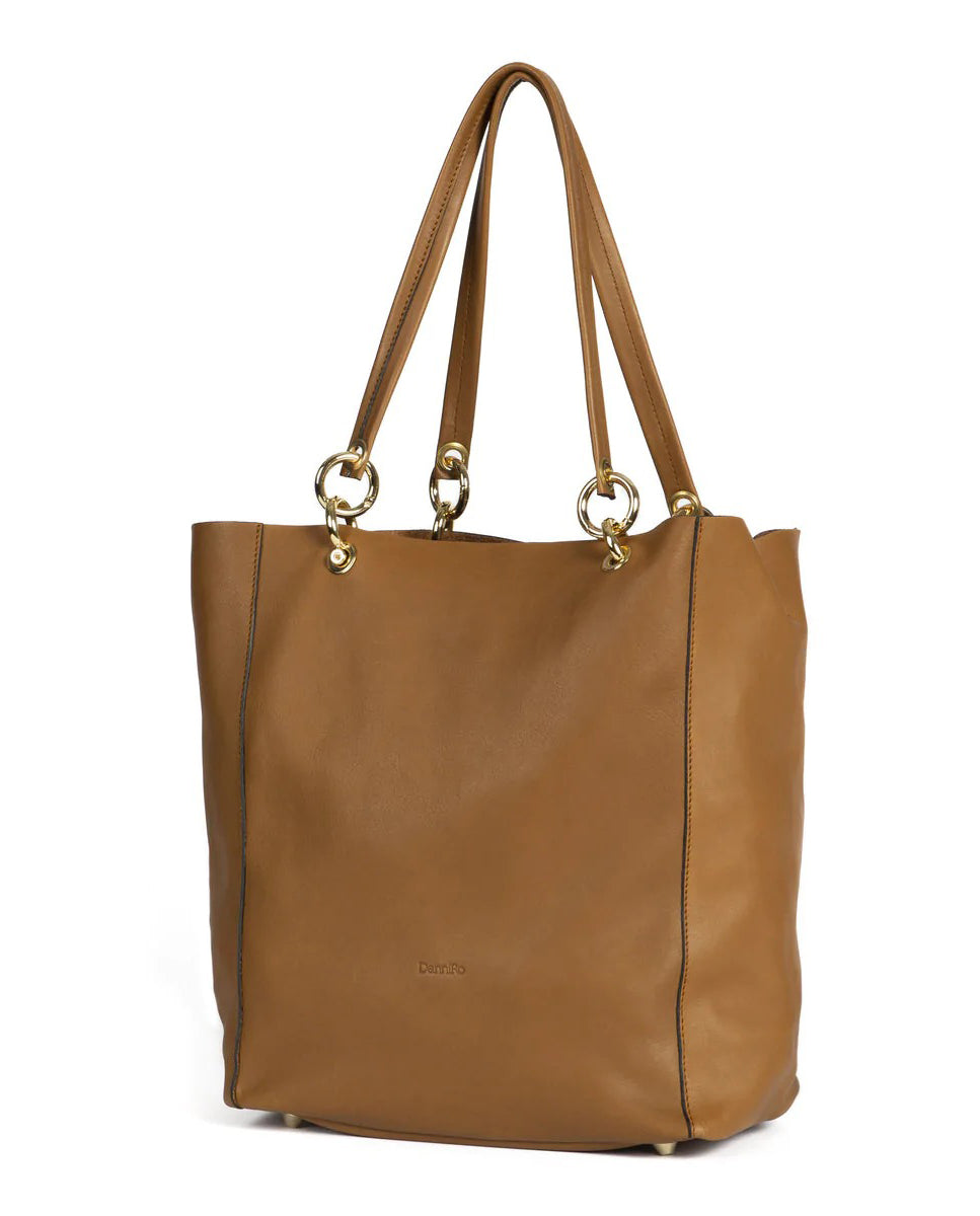 Load image into Gallery viewer, June Bag Bamboo Camel Leather

