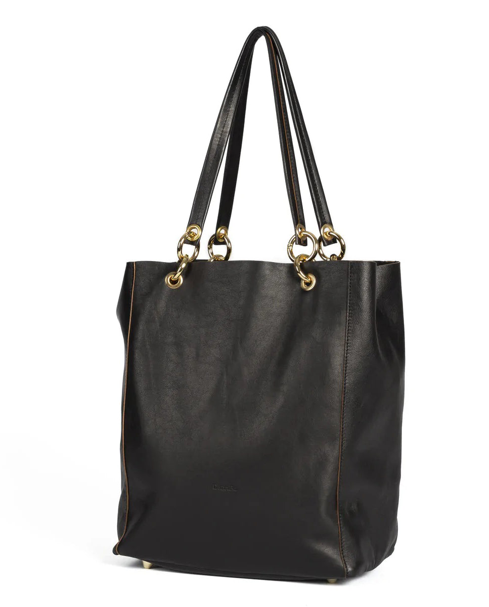 Load image into Gallery viewer, June Bag Bamboo Leather Black
