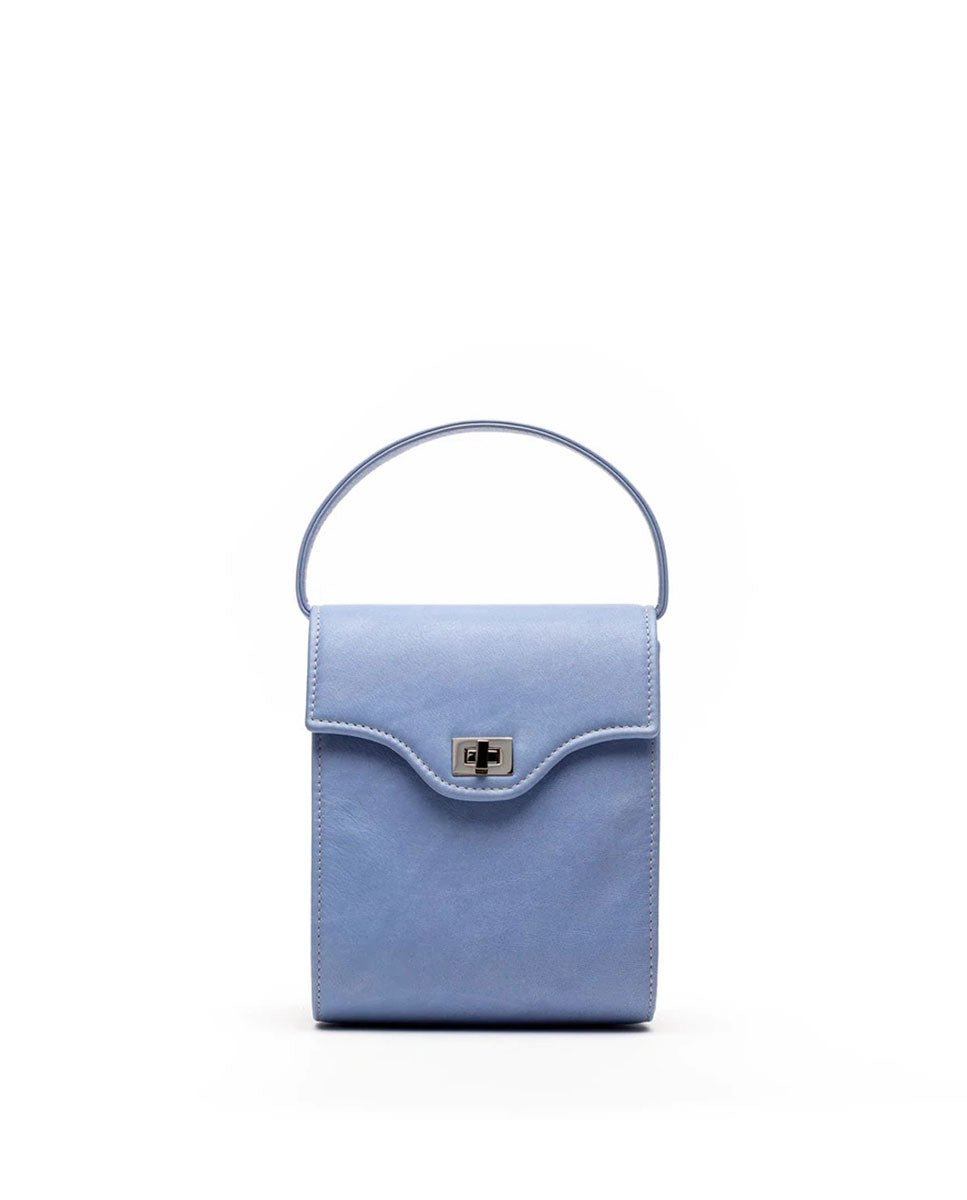 Tokyo Bag Cuero Azul Cielo