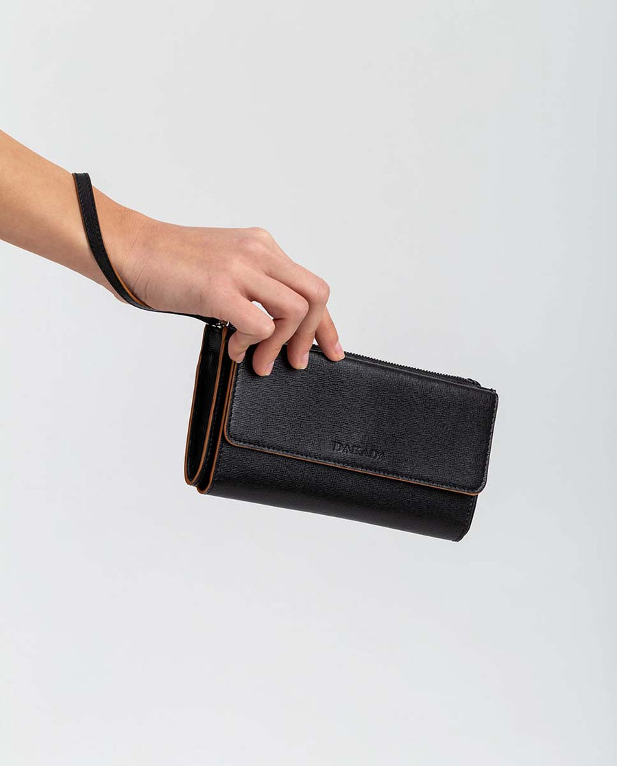 Cartera de Mano Billetera Negro