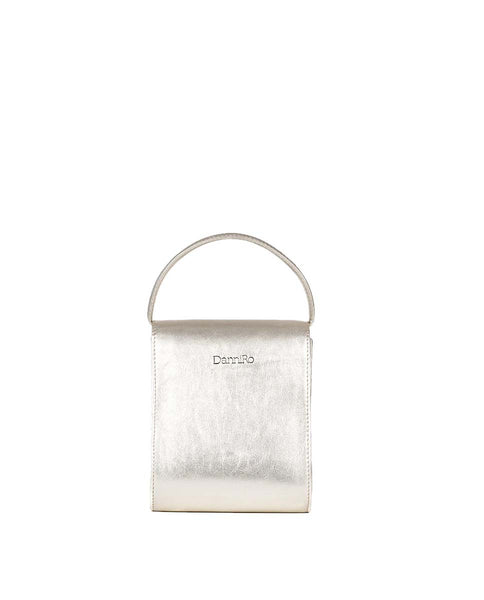 Tokyo Bag Piel Metalizada Plata