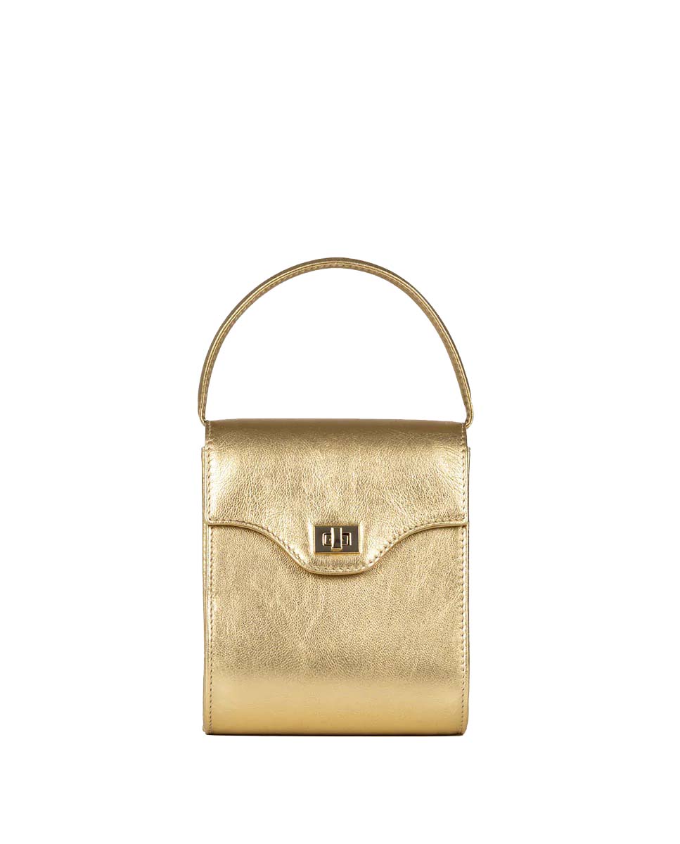 Tokyo Bag Piel Metalizada Oro