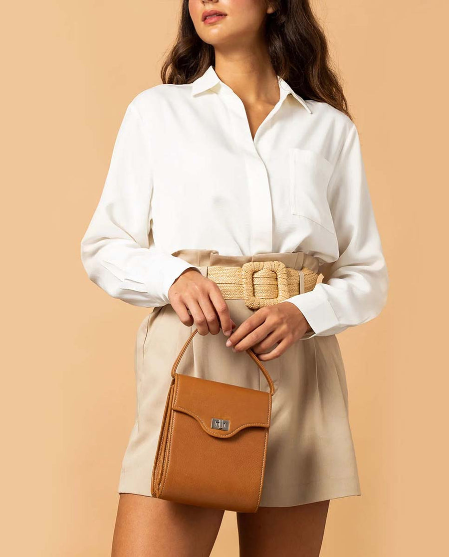 Tokyo Bag Leather - Camel